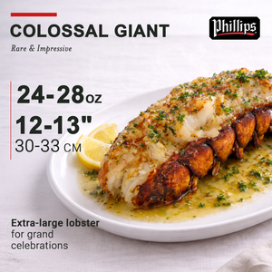 Phillips Lobster Tails 24-28 oz, 10Lb Box