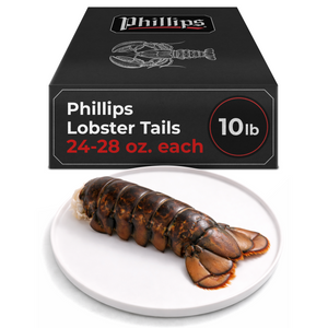 Phillips Lobster Tails 24-28 oz, 10Lb Box